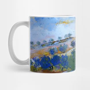 Beyond the hills of olive trees Mug